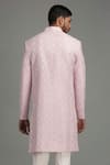 Shop_Chatenya Mittal_Pink Linen Silk Embroidered Sherwani Set _at_Aza_Fashions