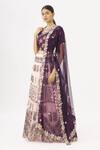 Buy_Garo_Pink Round Embroidered Bridal Lehenga Set _Online_at_Aza_Fashions