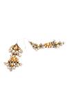 Sangeeta Boochra_Gold Plated Stone Handmade Ghunghroo Drop Danglers _Online_at_Aza_Fashions