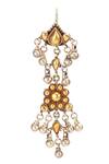 Buy_Sangeeta Boochra_Gold Plated Stone Handmade Ghunghroo Drop Danglers _Online_at_Aza_Fashions