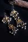 Shop_Sangeeta Boochra_Gold Plated Stone Handmade Ghunghroo Drop Danglers _Online_at_Aza_Fashions