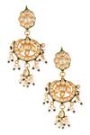 Lotus Sutra_Kundan Meenakari Pendant Choker Jewellery Set_Online_at_Aza_Fashions