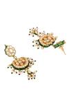 Buy_Lotus Sutra_Kundan Meenakari Pendant Choker Jewellery Set_Online_at_Aza_Fashions
