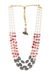 Buy_Lotus Sutra_Layered Bead Contemporary Necklace_at_Aza_Fashions