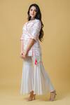 Mool Organic_White Sustainable Rayon Printed Gharara Set_Online_at_Aza_Fashions