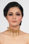 Buy Opalina Soulful Jewellery Gold Plated Handcrafted Floral Choker at Aza Fashions Buy_Opalina Soulful Jewellery_Gold Plated Handcrafted Floral Choker _at_Aza_Fashions