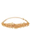 Shop_Opalina Soulful Jewellery_Gold Plated Handcrafted Delicia Floral Choker _Online_at_Aza_Fashions