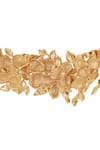 Opalina Soulful Jewellery_Gold Plated Handcrafted Delicia Floral Choker _at_Aza_Fashions