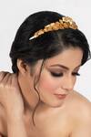 Opalina Soulful Jewellery_Handcrafted Carved Leaf Headband_Online_at_Aza_Fashions