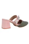 Veruschka by Payal Kothari_Green Bermuda Colorblock Mules _at_Aza_Fashions