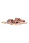 Veruschka by Payal Kothari_Pink Cayman Cross Strap Sandals_Online_at_Aza_Fashions