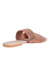 Veruschka by Payal Kothari_Pink Cayman Cross Strap Sandals_at_Aza_Fashions