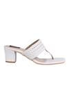 Buy_Veruschka by Payal Kothari_White Santorini Block Heel Sandals_Online_at_Aza_Fashions