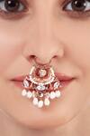 Buy_Outhouse_Gold Plated Swarovski Crystal Iris Rouge Nose Ring_at_Aza_Fashions