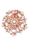 Shop_Outhouse_Gold Plated Crystal Cendrillon Rouge Ring _at_Aza_Fashions
