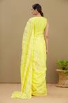 Shop_Shagun Manchanda_Yellow Soft Natural Cotton Mul Gota Embroidered Saree  _at_Aza_Fashions