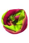 Pashma_Pink Colorblock Frayed Scarf _Online_at_Aza_Fashions