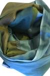 Pashma_Green Colorblock Frayed Scarf _Online_at_Aza_Fashions