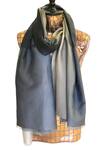 Buy_Pashma_Black Frayed Scarf _at_Aza_Fashions