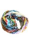 Pashma_Multi Color Printed Cotton Silk Scarf _Online_at_Aza_Fashions