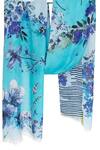 Shop_Pashma_Blue Cashmere Floral Print Scarf _at_Aza_Fashions