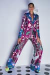 Buy_Limerick By Abirr N' Nanki_Purple Floral Print Pant_at_Aza_Fashions
