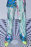 Limerick by Abirr N' Nanki_Green Floral Print Pant _Online_at_Aza_Fashions
