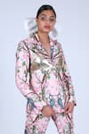 Shop_Limerick By Abirr N' Nanki_Pink Lapel Floral Print Jacket_Online_at_Aza_Fashions
