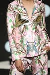 Limerick By Abirr N' Nanki_Pink Lapel Floral Print Jacket_at_Aza_Fashions