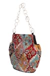 Shop_The Leather Garden_Multi Color Embroidered Mastani Bag _at_Aza_Fashions