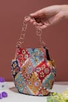 Buy_The Leather Garden_Multi Color Embroidered Mastani Bag _at_Aza_Fashions