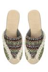 Shop_Aanchal Sayal_Multi Color Embroidered Dayita Jute Mules_Online_at_Aza_Fashions