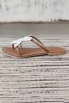 Shop_Sandalwali_White Beads Lucy Starfish Sandals _Online_at_Aza_Fashions