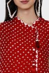 Buy Twenty Nine Red Gajji Silk , Shibori V Neck Kurta And Pant Set Online at Aza Fashions Buy_Twenty Nine_Red Gajji Silk , Shibori V Neck Kurta And Pant Set _Online_at_Aza_Fashions