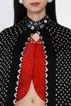 Buy Twenty Nine Black Gajji Silk Bandhani High Neck Cape Online at Aza Fashions Buy_Twenty Nine_Black Gajji Silk Bandhani High Neck Cape _Online_at_Aza_Fashions