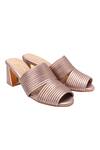 Buy_Nidhi Bhandari_Pink Cutout Strap Block Heels _at_Aza_Fashions