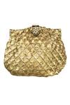 Shop Kokommo Gold Embellished Sequin Clutch at Aza Fashions Shop_Kokommo_Gold Embellished Sequin Clutch _at_Aza_Fashions