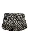 Buy Kokommo Black Handwoven Bead Clutch at Aza Fashions Buy_Kokommo_Black Handwoven Bead Clutch _at_Aza_Fashions