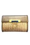 Buy Kokommo Gold Embellished Corbusier Flap Clutch at Aza Fashions Buy_Kokommo_Gold Embellished Corbusier Flap Clutch _at_Aza_Fashions