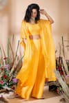 Bhumika Grover_Yellow Embellished Blouse And Palazzo Set _Online_at_Aza_Fashions