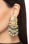 Buy_Hrisha Jewels_Tiered Bead Drop Danglers_Online_at_Aza_Fashions