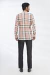 Shop_Gaurav Katta_Pink Cotton Wool Checkered Shirt _at_Aza_Fashions