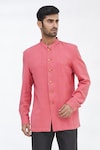 Buy_Gaurav Katta_Red Cotton Shirt_at_Aza_Fashions