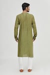 Shop Gaurav Katta Green Cotton Silk Printed Kurta at Aza Fashions Shop_Gaurav Katta_Green Cotton Silk Printed Kurta _at_Aza_Fashions
