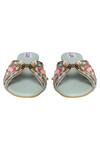 Shop_Fuchsia_Blue Embellished Wedges _at_Aza_Fashions
