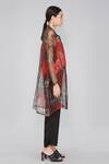 Yavi Multi Color 100% Silk Organza Spread Collar Jacket Online at Aza Fashions Yavi_Multi Color 100% Silk Organza Spread Collar Jacket _Online_at_Aza_Fashions