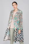 Buy Yavi Multi Color 100% Linen Notched Lapel Printed Jacket at Aza Fashions Buy_Yavi_Multi Color 100% Linen Notched Lapel Printed Jacket _at_Aza_Fashions