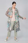 Buy Yavi Multi Color 100% Linen Notched Lapel Printed Jacket Online at Aza Fashions Buy_Yavi_Multi Color 100% Linen Notched Lapel Printed Jacket _Online_at_Aza_Fashions