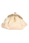 Buy 5elements Beige Embroidered Embellished Clutch at Aza Fashions Buy_5elements_Beige Embroidered Embellished Clutch _at_Aza_Fashions