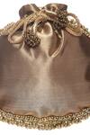 Buy 5elements Brown Embroidered Embellished Potli Bag Online at Aza Fashions Buy_5elements_Brown Embroidered Embellished Potli Bag _Online_at_Aza_Fashions